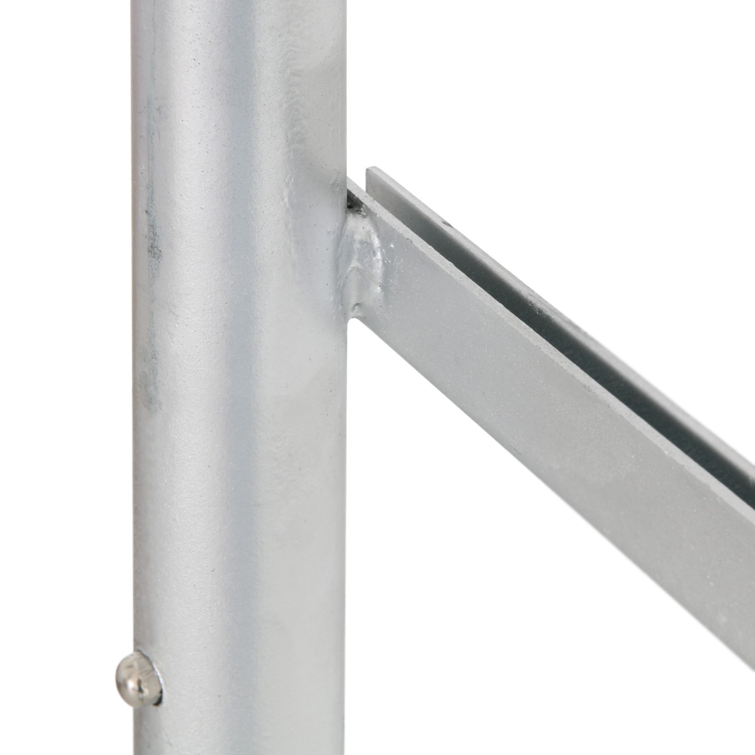 4. Foto Maklerschild XL silber Stahl auch mit Schild und Druck