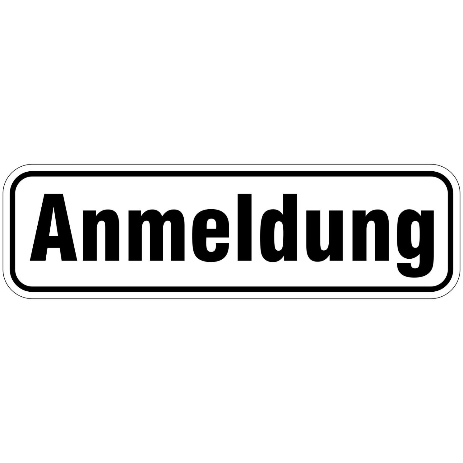 0. Foto Anmeldung Türbeschriftung (Material: PVC Schild 2mm)