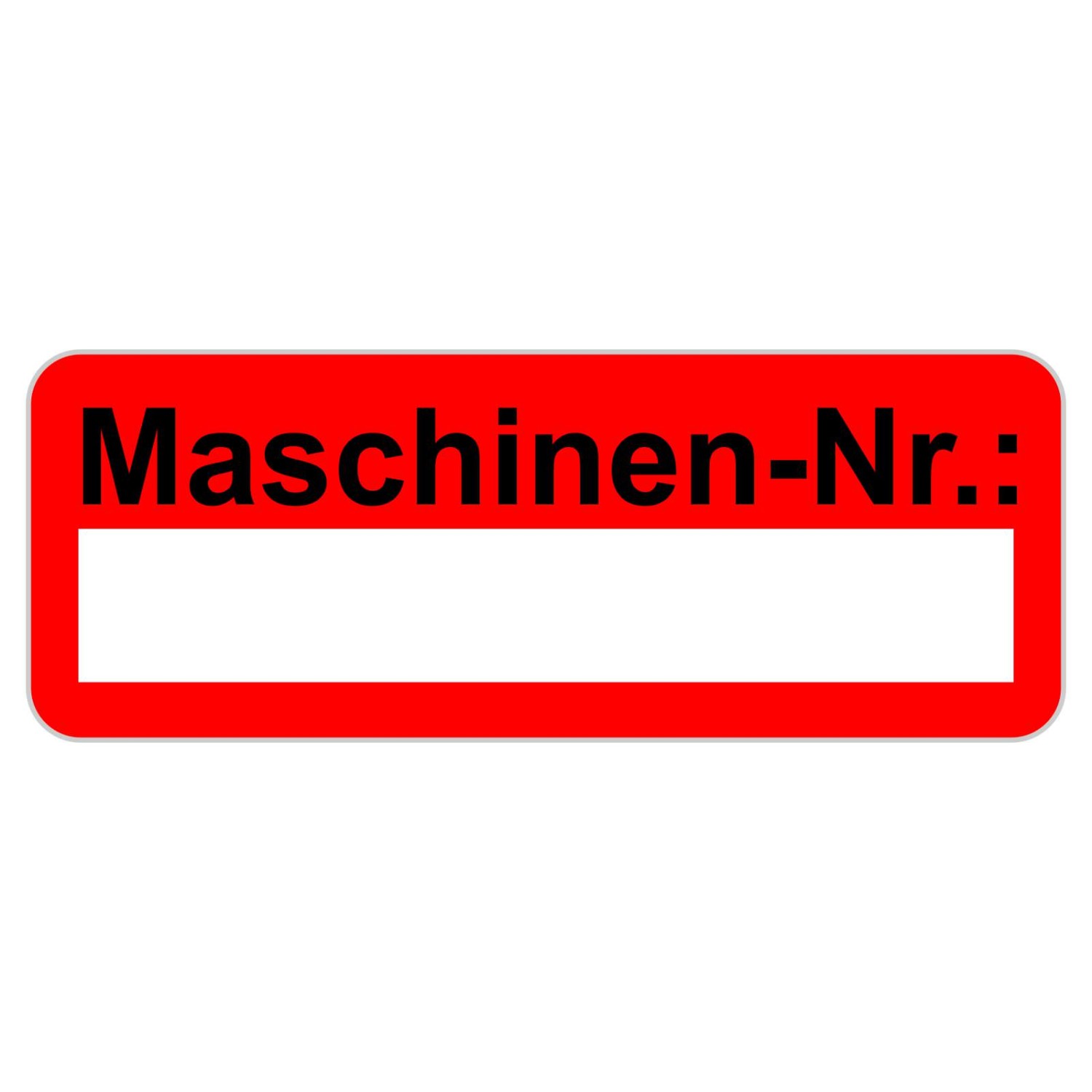 0. Foto Maschinennummer Aufkleber Etiketten selbstklebend 48 x 20 mm (Farbe: rot zusätzliches Laminat: nein)