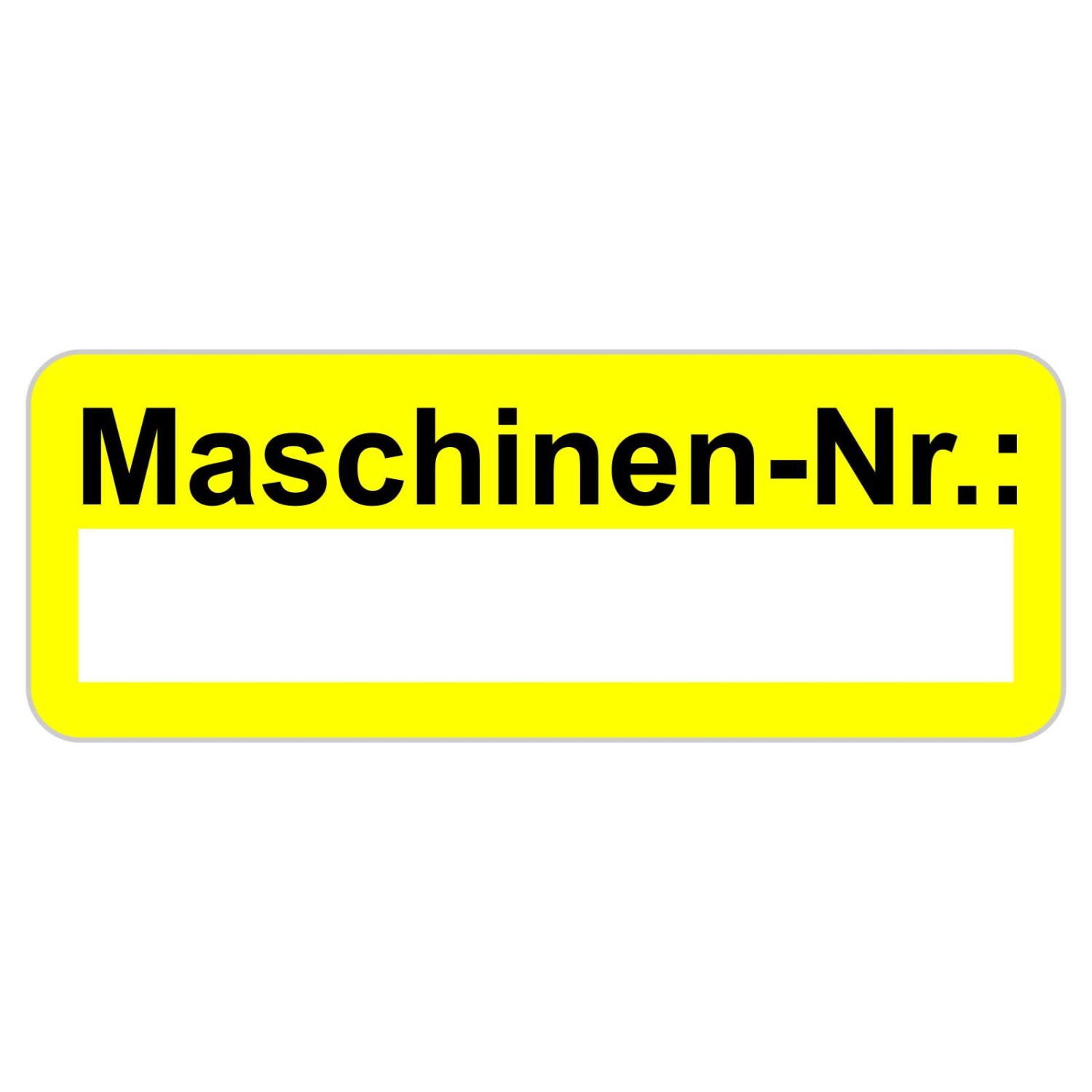 0. Foto Maschinennummer Aufkleber Etiketten selbstklebend 48 x 20 mm (Farbe: gelb zusätzliches Laminat: nein)