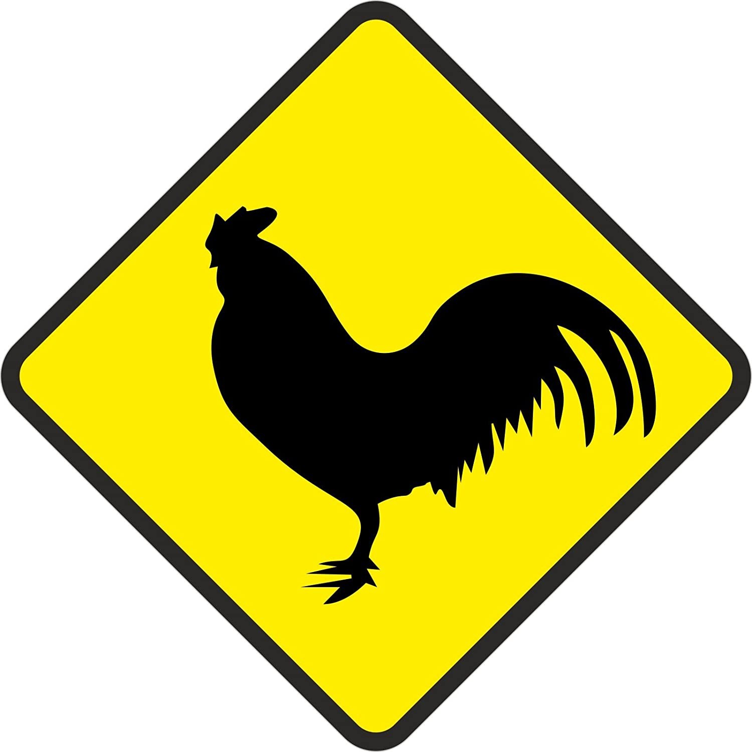 0. Foto Schild Achtung Hahn Geflügel Hühner 25cm groß