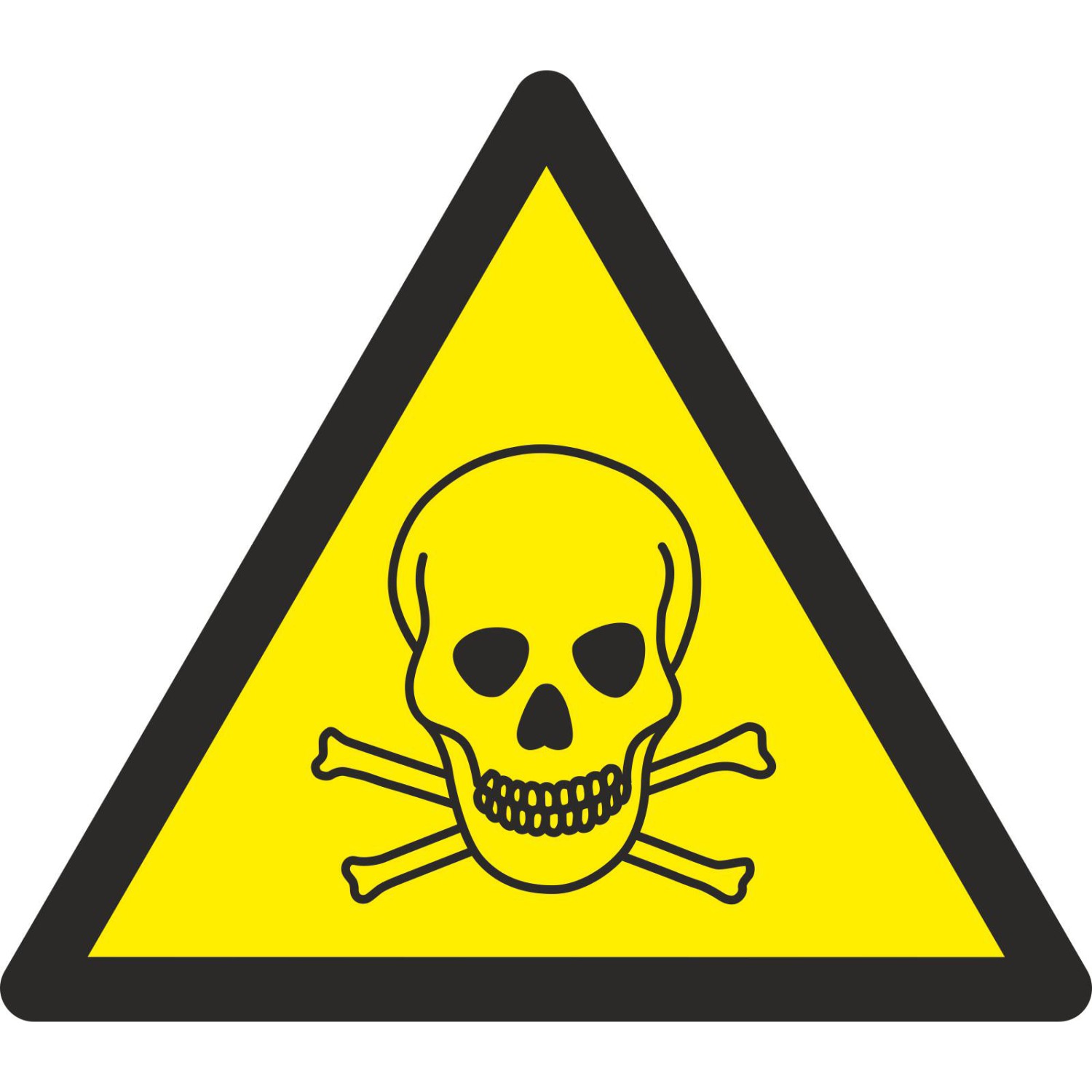 0. Foto Schild Warnung vor giftigen toxischen Stoffen W016 (Material und Größe: Schild 40 cm)