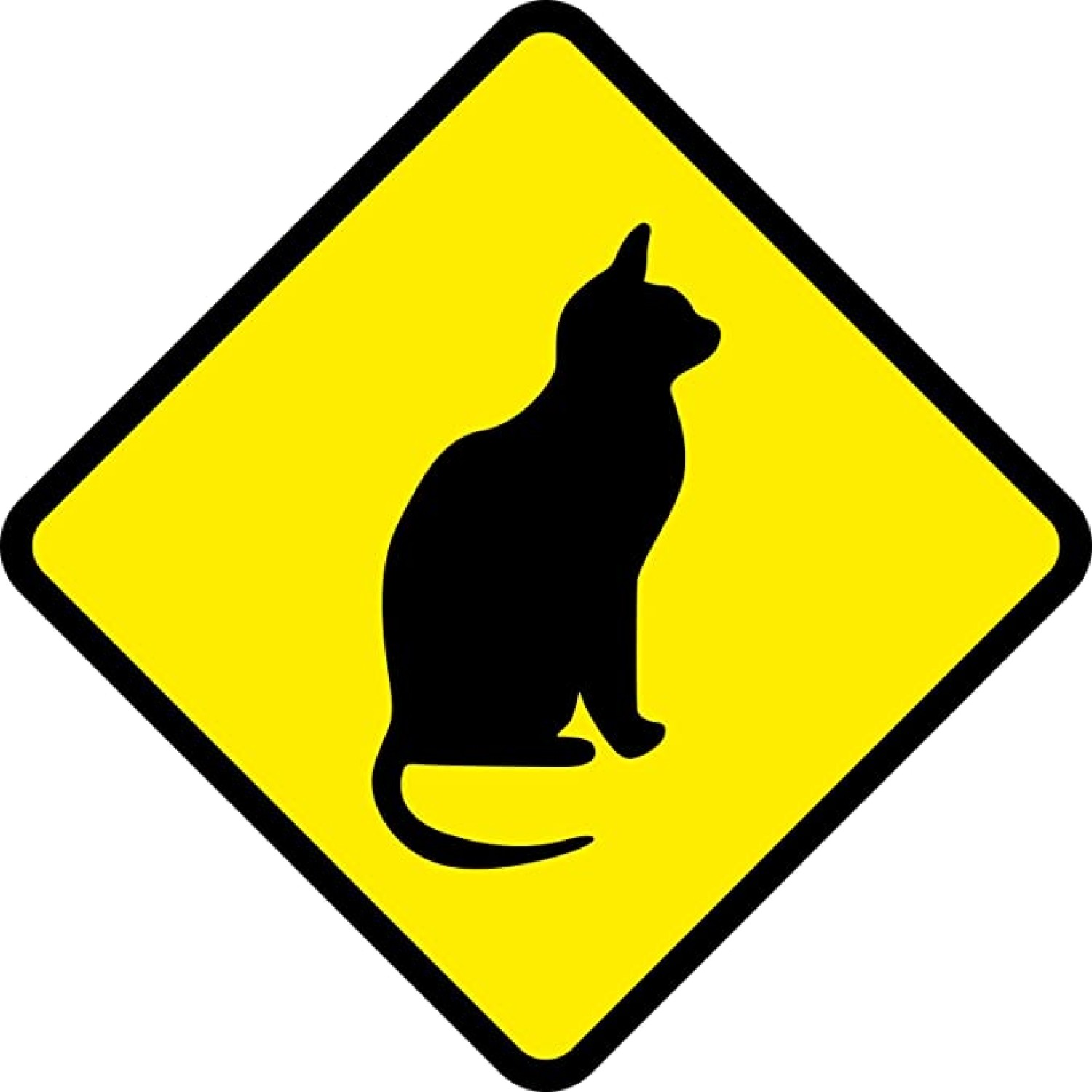 Aufkleber Katze Cat Katzen wetterfest (Material und Größe: Aufkleber 25x25cm)