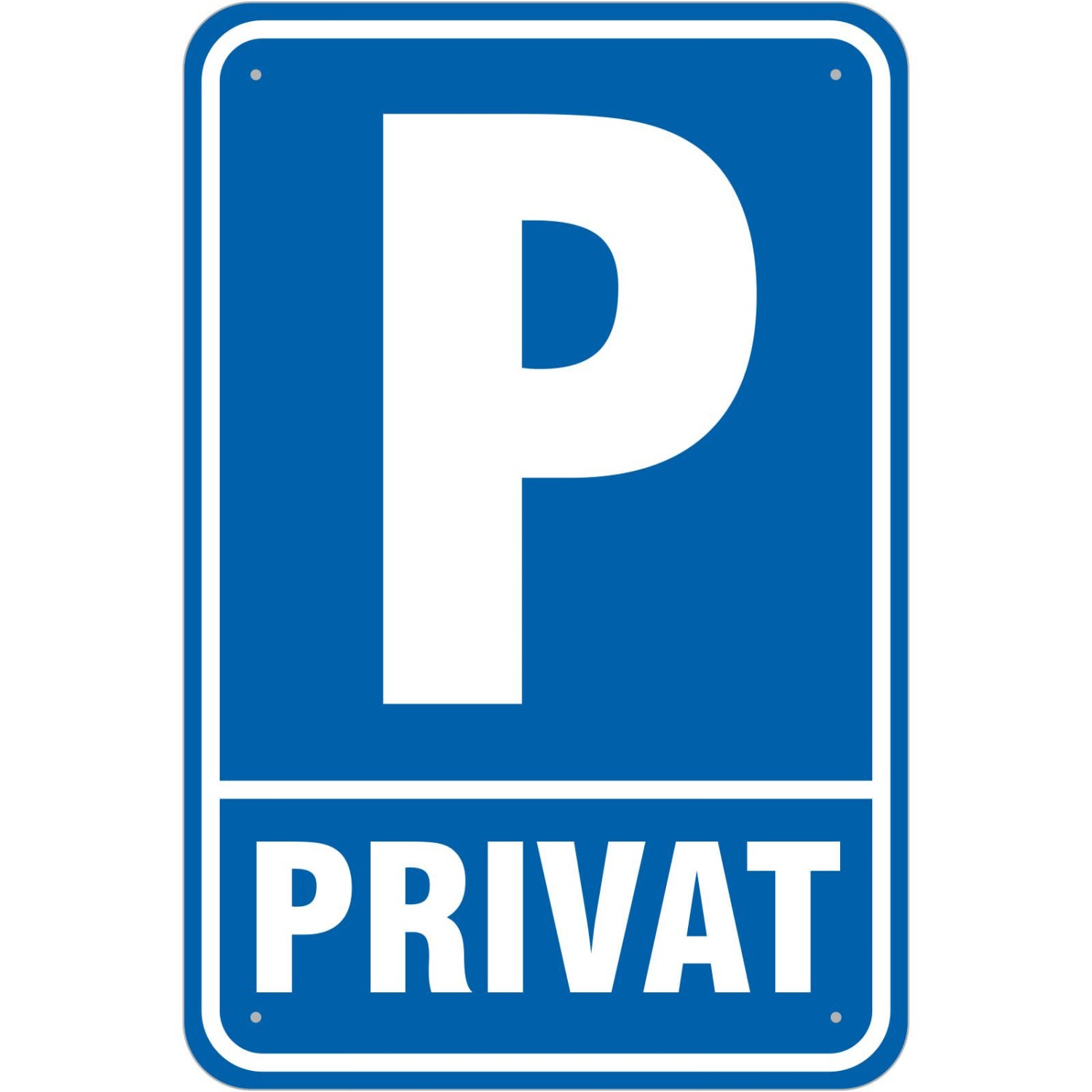 0. Foto Schild Privatparkplatz Parkplatz Privat P (Material und Größe: Schild 40x60cm)