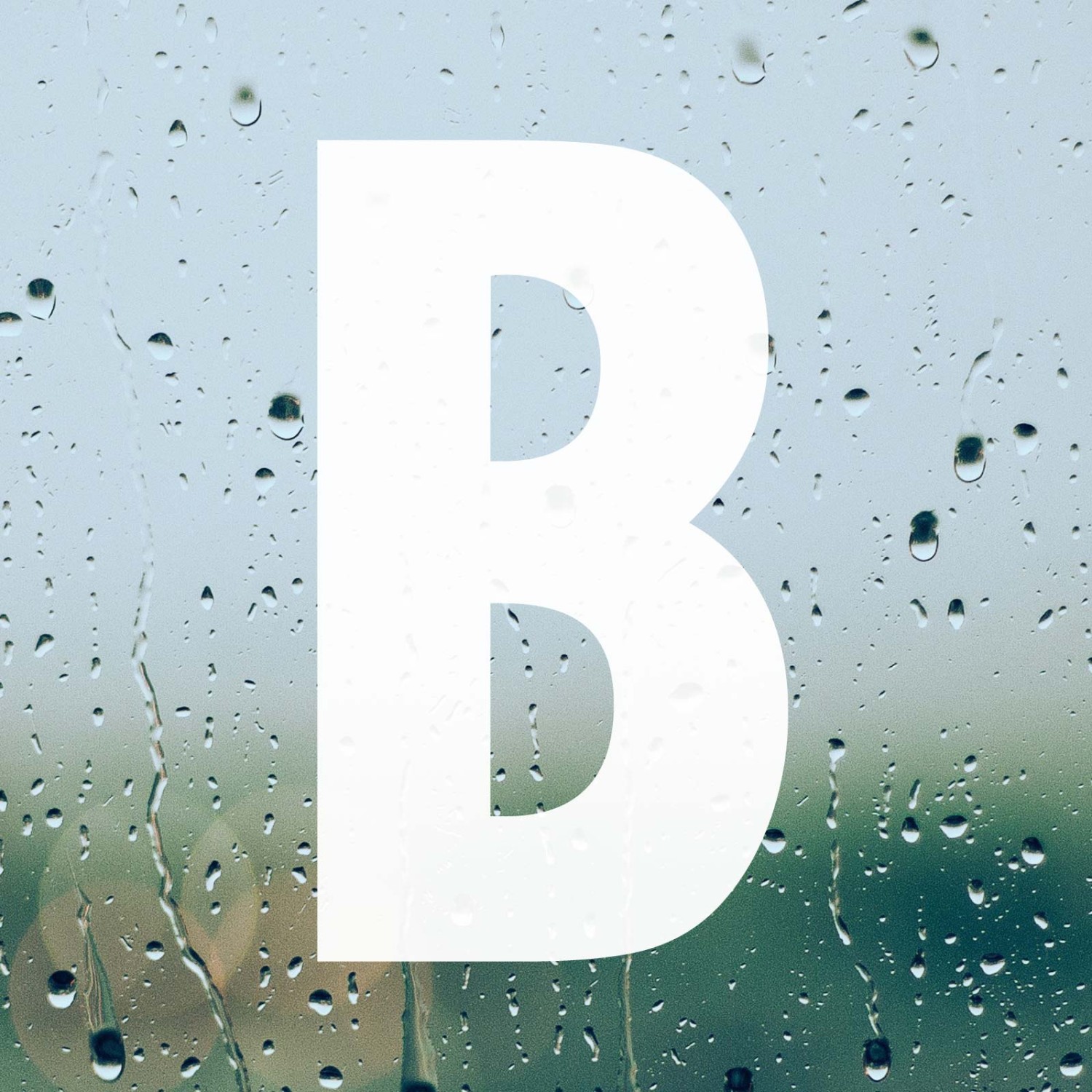 0. Foto Aufkleber Buchstabe 30cm hoch weiß freistehend Plot ohne Hintergrund (Zahl/Buchstabe: B)