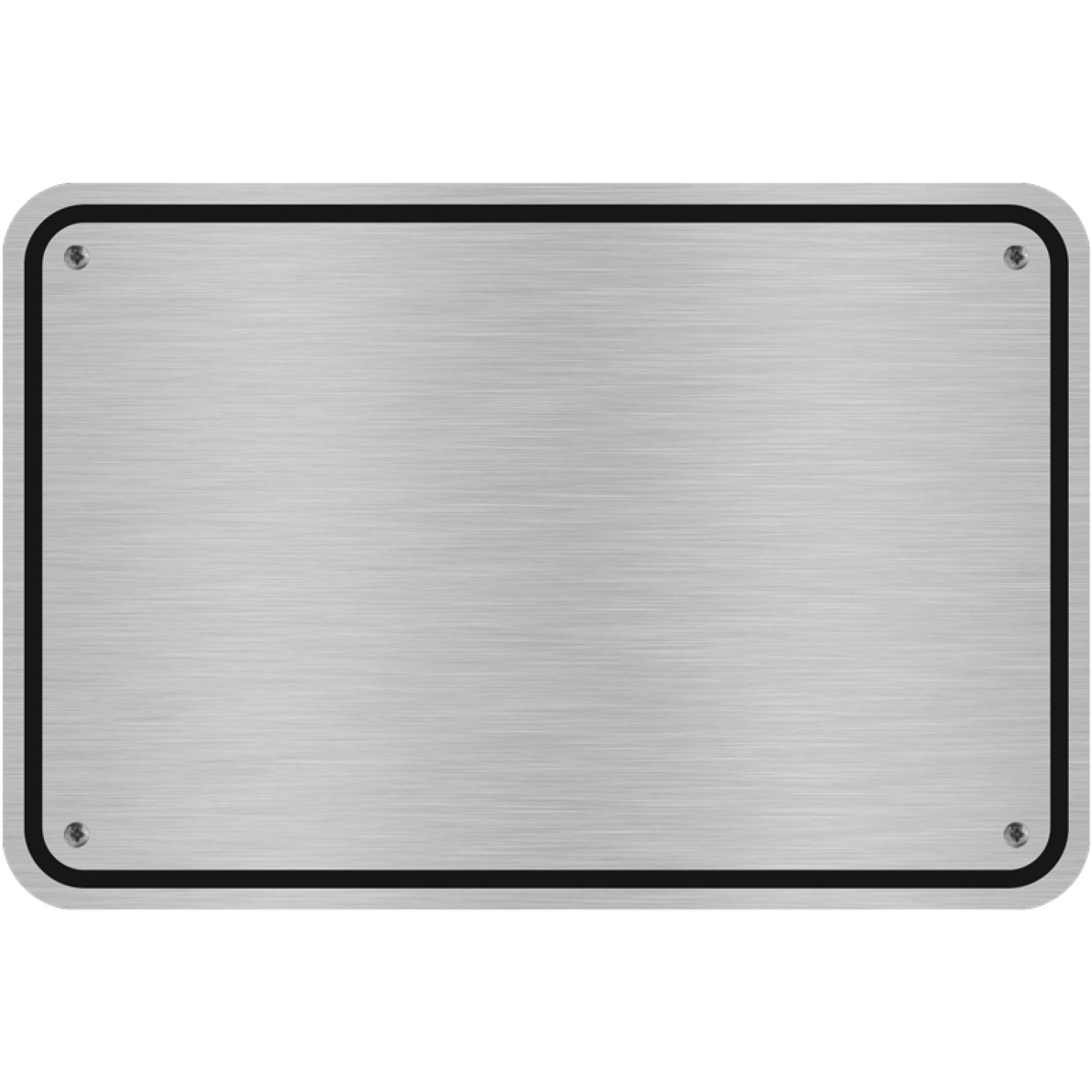 Schild mit Wunschtext Silber gebürstet 30x20 cm selbst gestalten