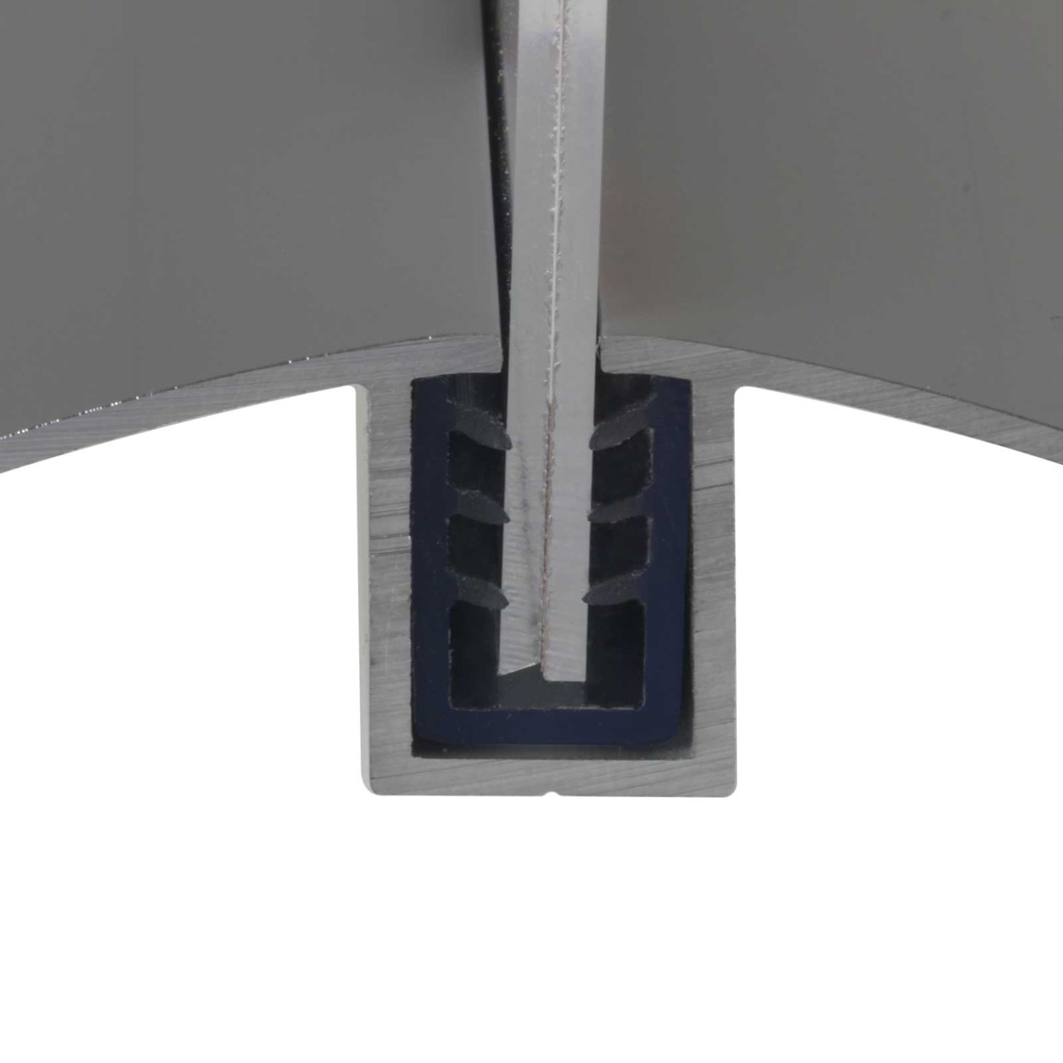 4. Foto Menükartenhalter mit silber-eloxiertem Aluminium-Profil und Acryl-Plakattaschen (Größe: DLang Querformat)