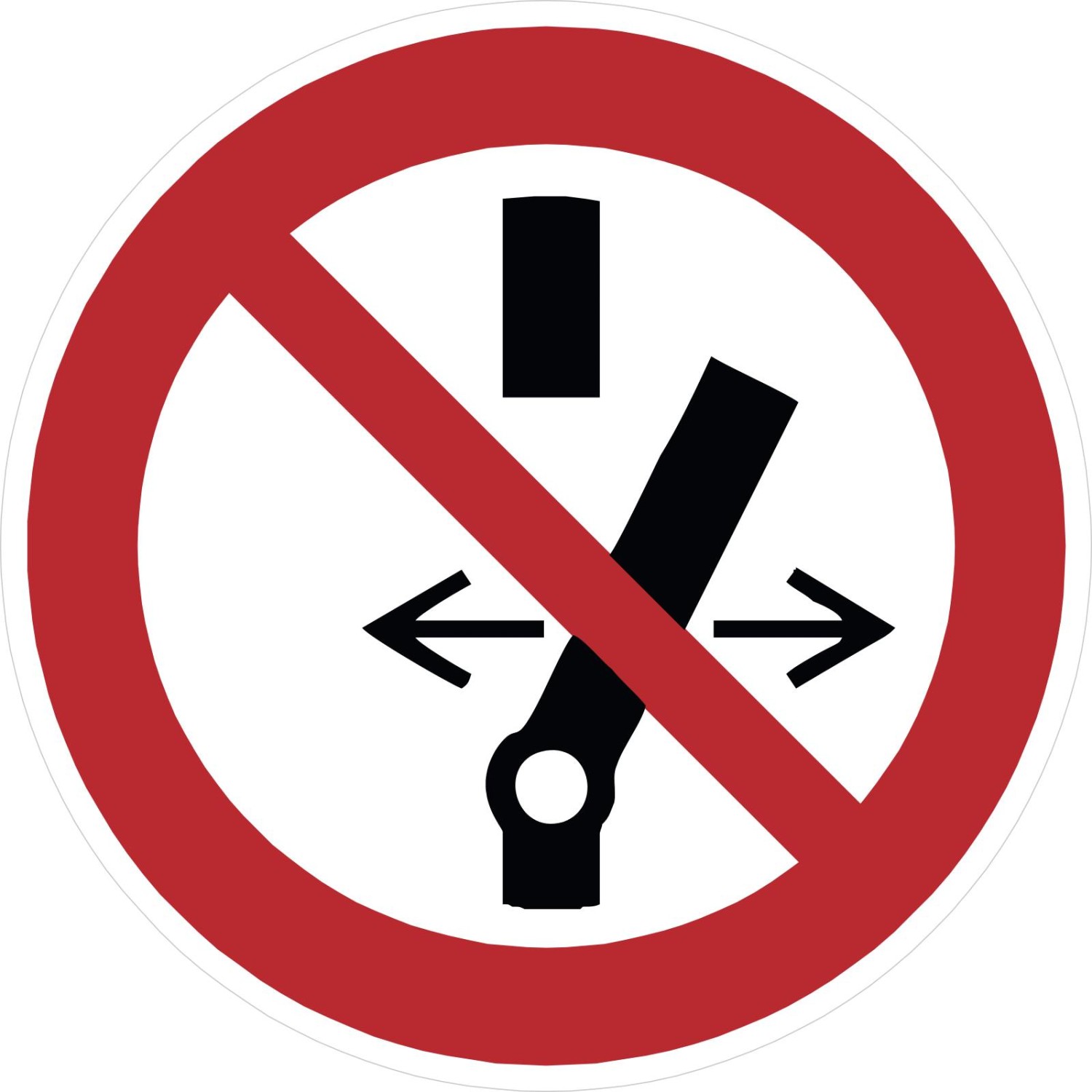 Schild Schalten verboten P031 (Material und Größe: Schild 40 cm)