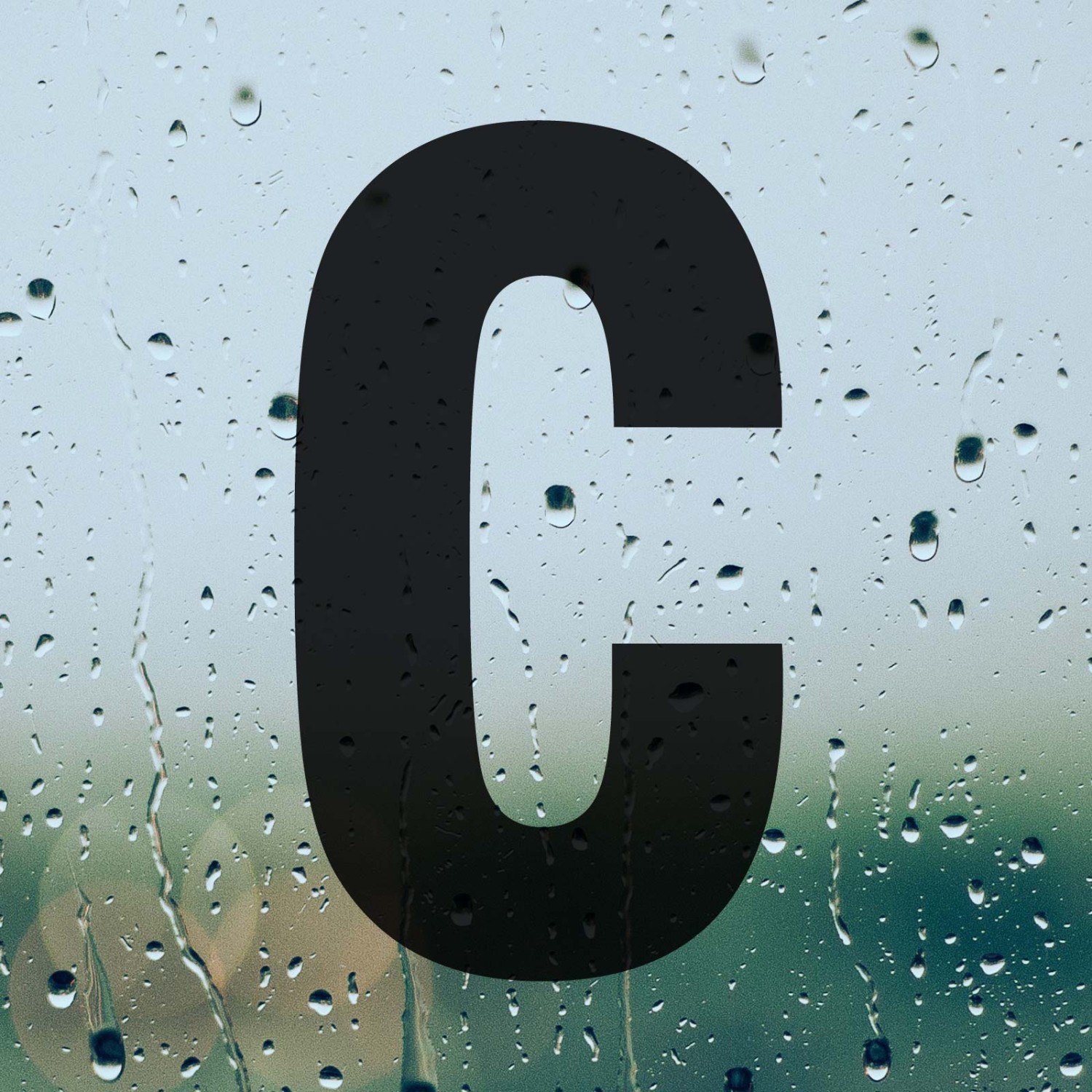 0. Foto Aufkleber Buchstabe 30cm hoch schwarz freistehend Plot ohne Hintergrund (Zahl/Buchstabe: C)