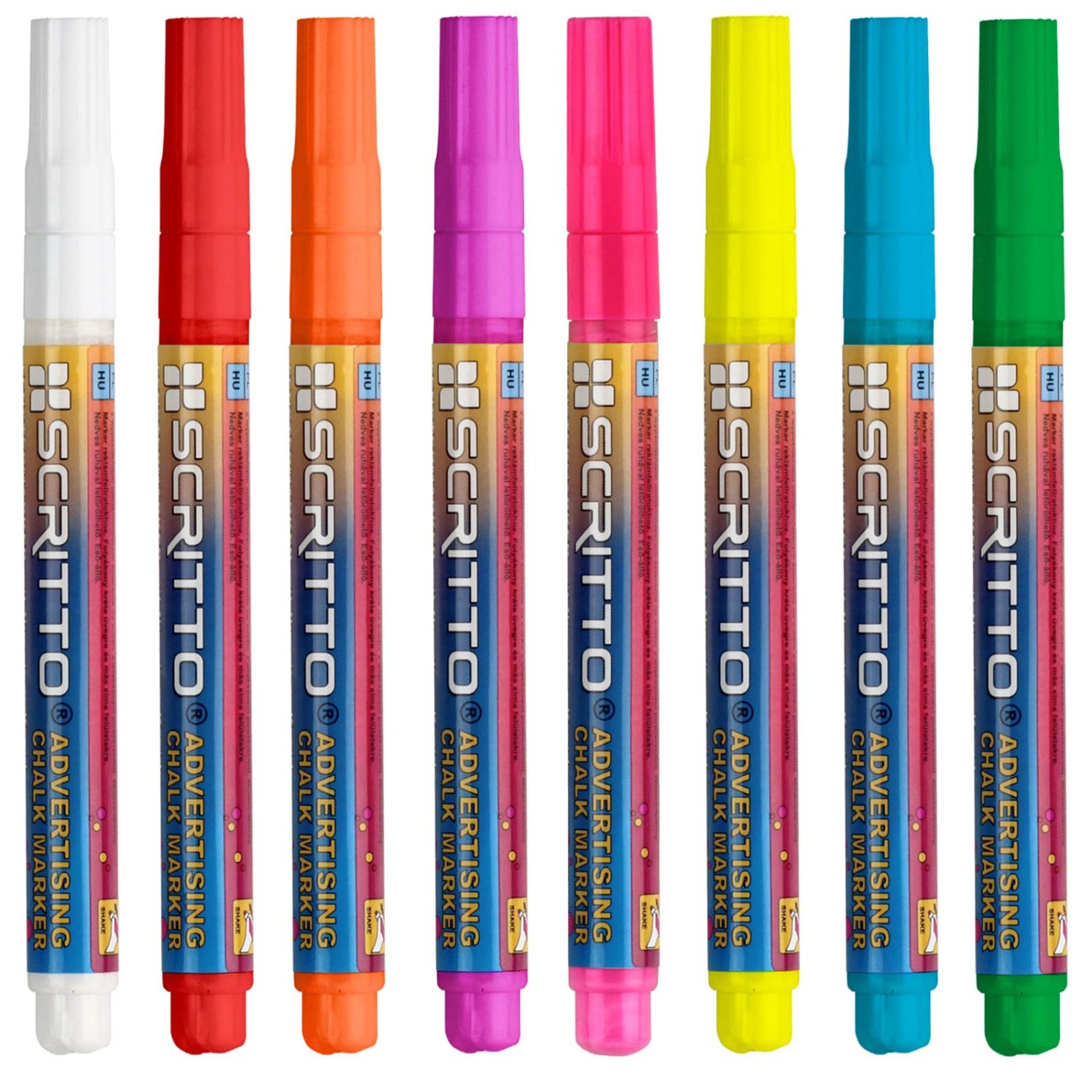 1. Foto Kreidestift Scritto 3mm breit Kreidemarker Flüssigkreide Tafelstifte (Farbe: blau)