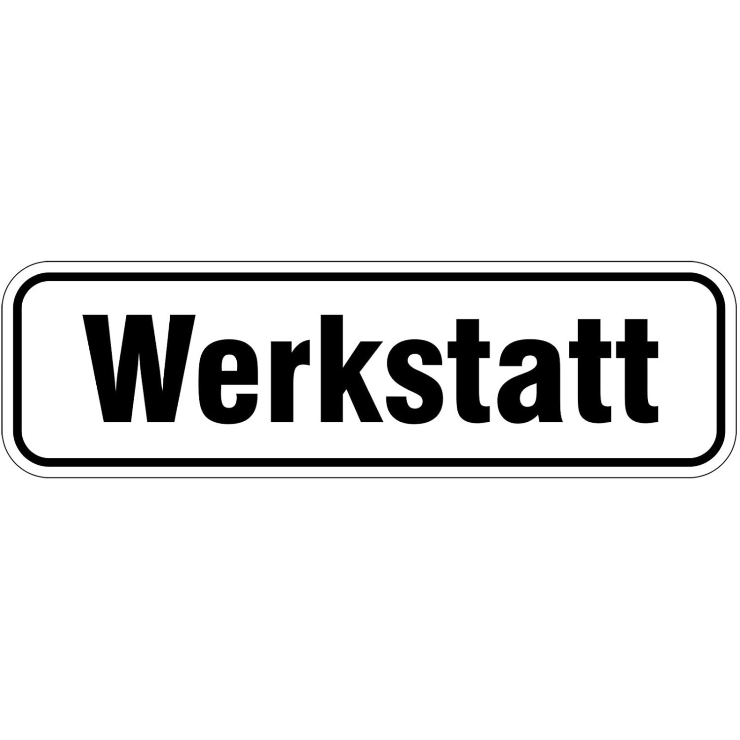 0. Foto Werkstatt Türbeschriftung (Material: PVC Schild 2mm)