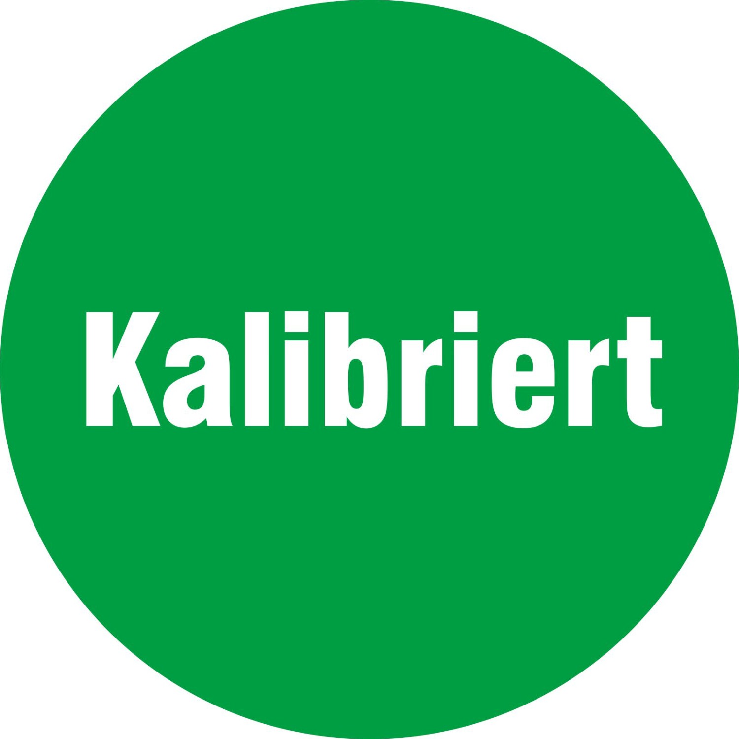 0. Foto Aufkleber Prüfaufkleber kalibriert grün rund (Durchmesser: 30 mm)