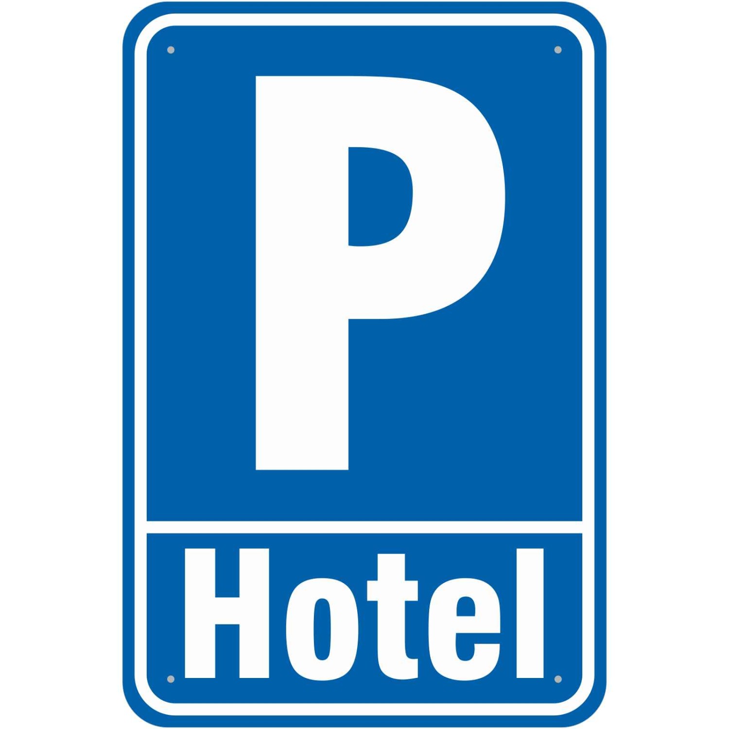0. Foto Schild Parkplatz Parken Hotel Hotelparkplatz (Material und Größe: Schild 20x30cm)