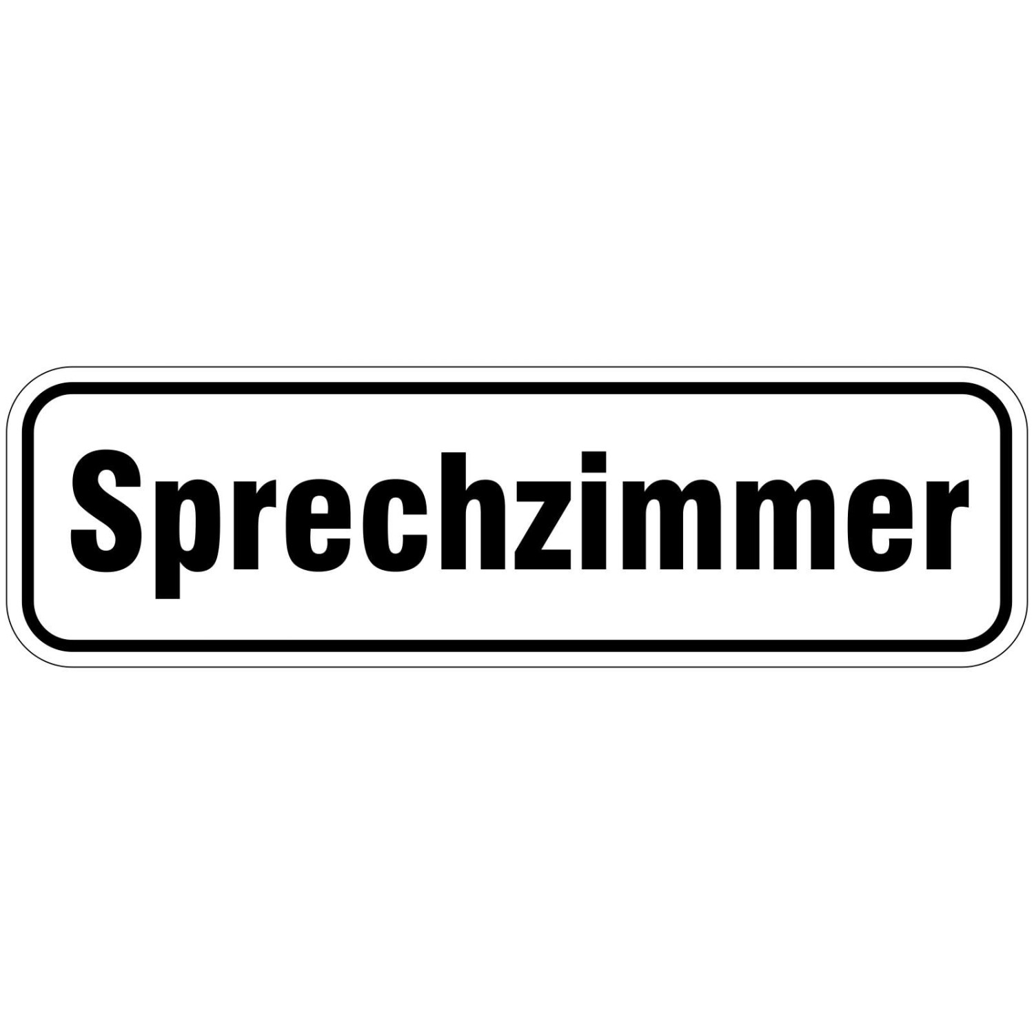 0. Foto Sprechzimmer Türbeschriftung (Material: PVC Schild 2mm)