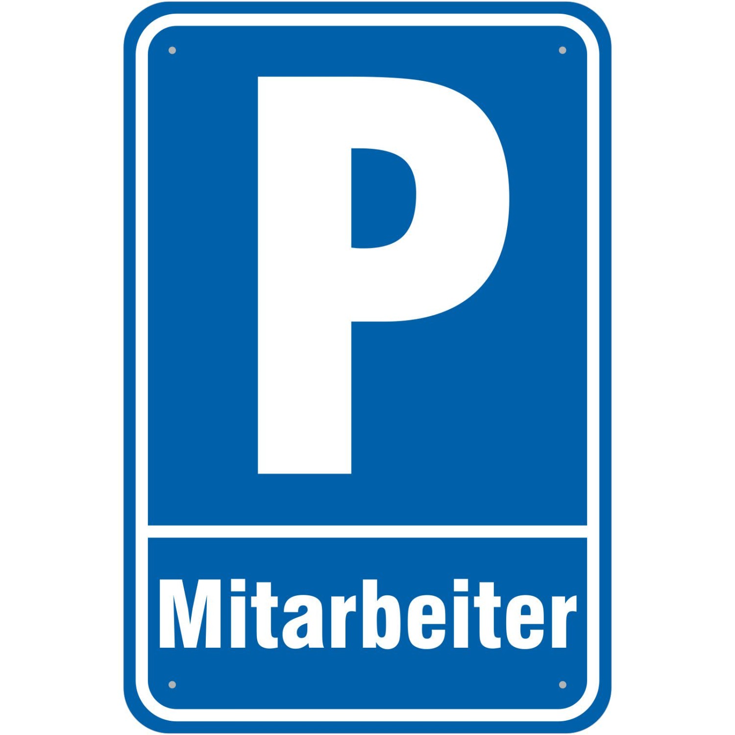 0. Foto Schild Mitarbeiterparkplatz Parkplatz Mitarbeiter (Material und Größe: Schild 30x45cm)