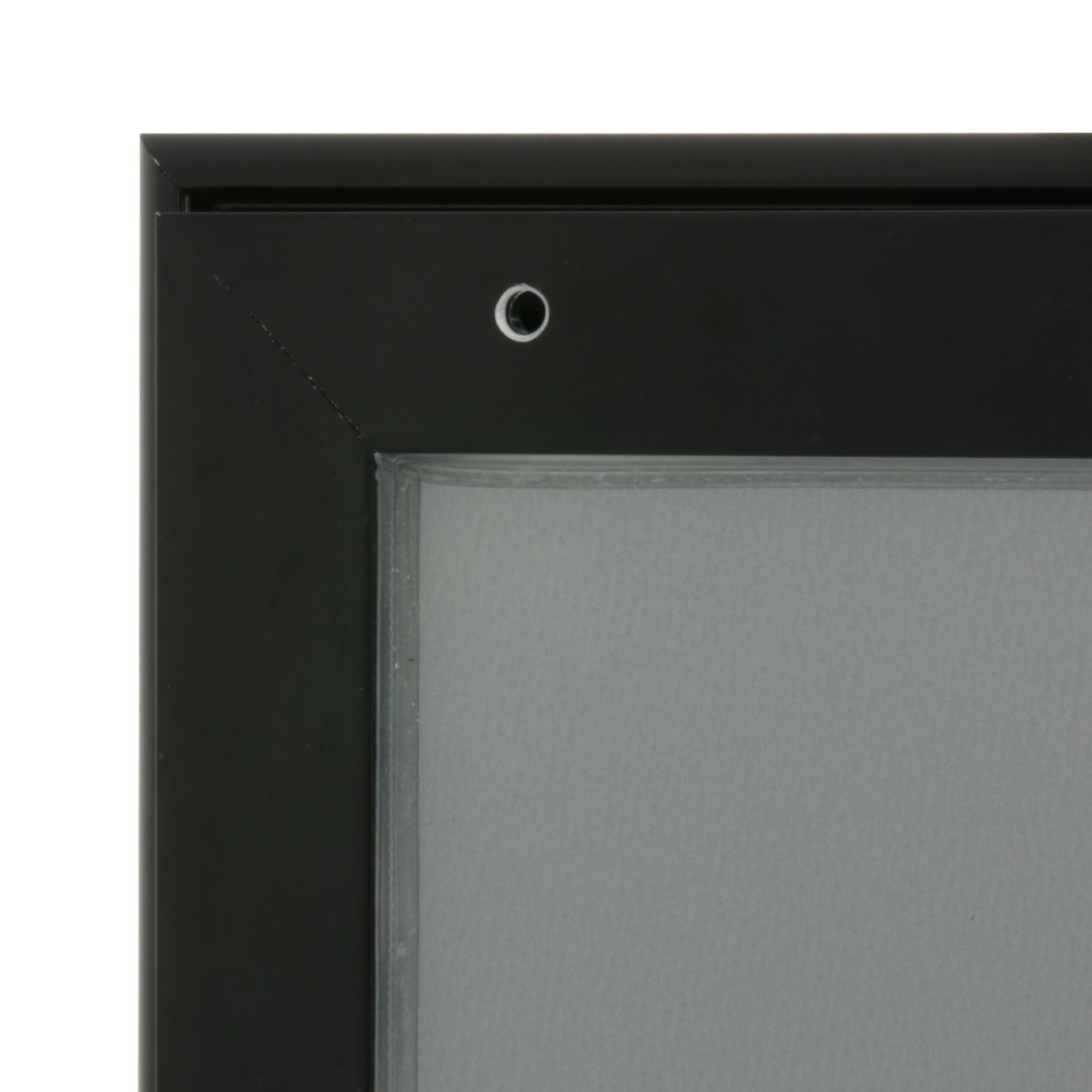3. Foto Menükasten GENUA außen Schaukasten Outdoor Schwarz (Format und Beleuchtung: 2 x A4 mit LED Beleuchtung)
