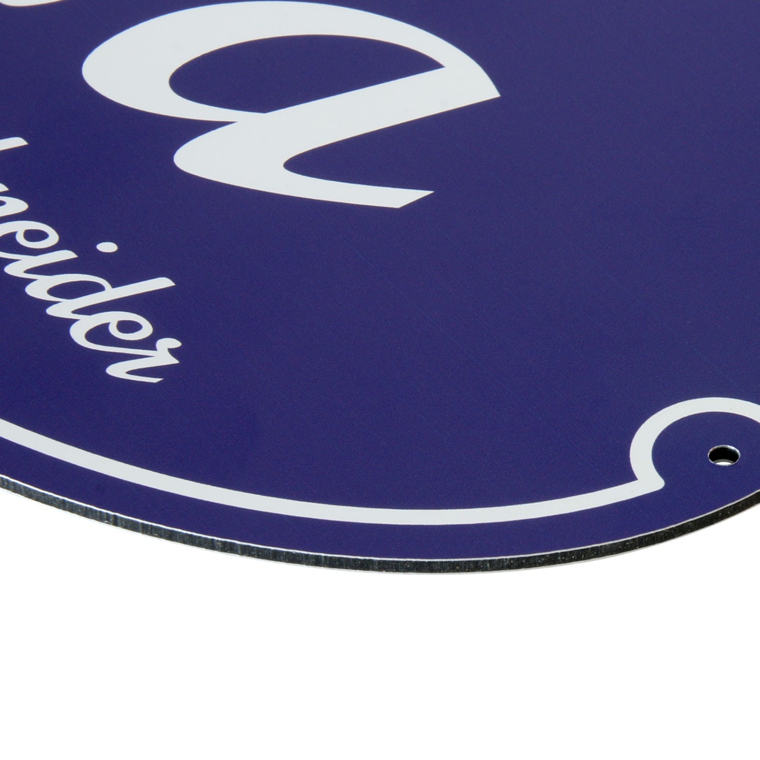 2. Foto Hausnummer Schild oval mit Nummer und Name bedruckt (Grundfarbe: grün Schildgröße: 21 x 14 cm)