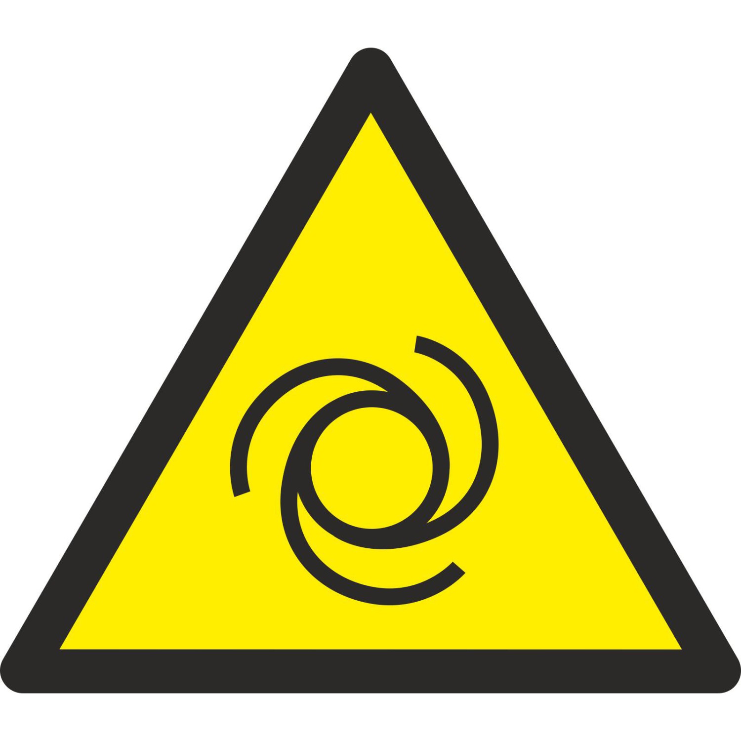 Aufkleber Warnung vor automatischem Anlauf W018 (Material und Größe: Aufkleber 2,5 cm 99 Stück)