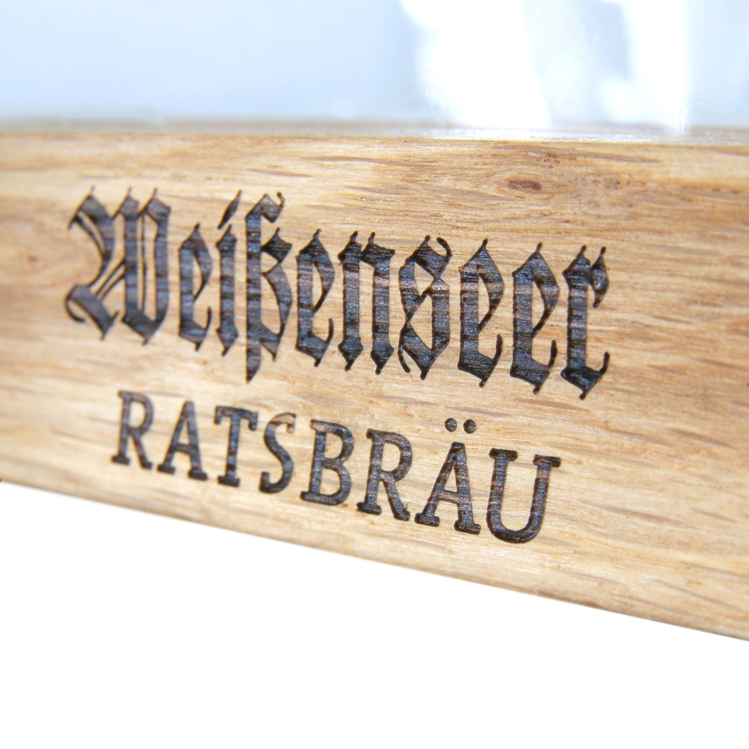 2. Foto Tischaufsteller GARSLEV A6 Holz mit Acrylscheibe