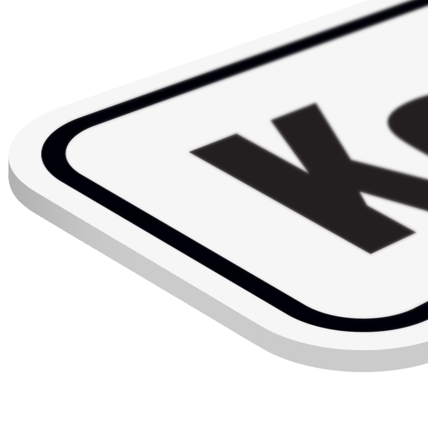 1. Foto Praxis Türbeschriftung (Material: PVC Schild 2mm)