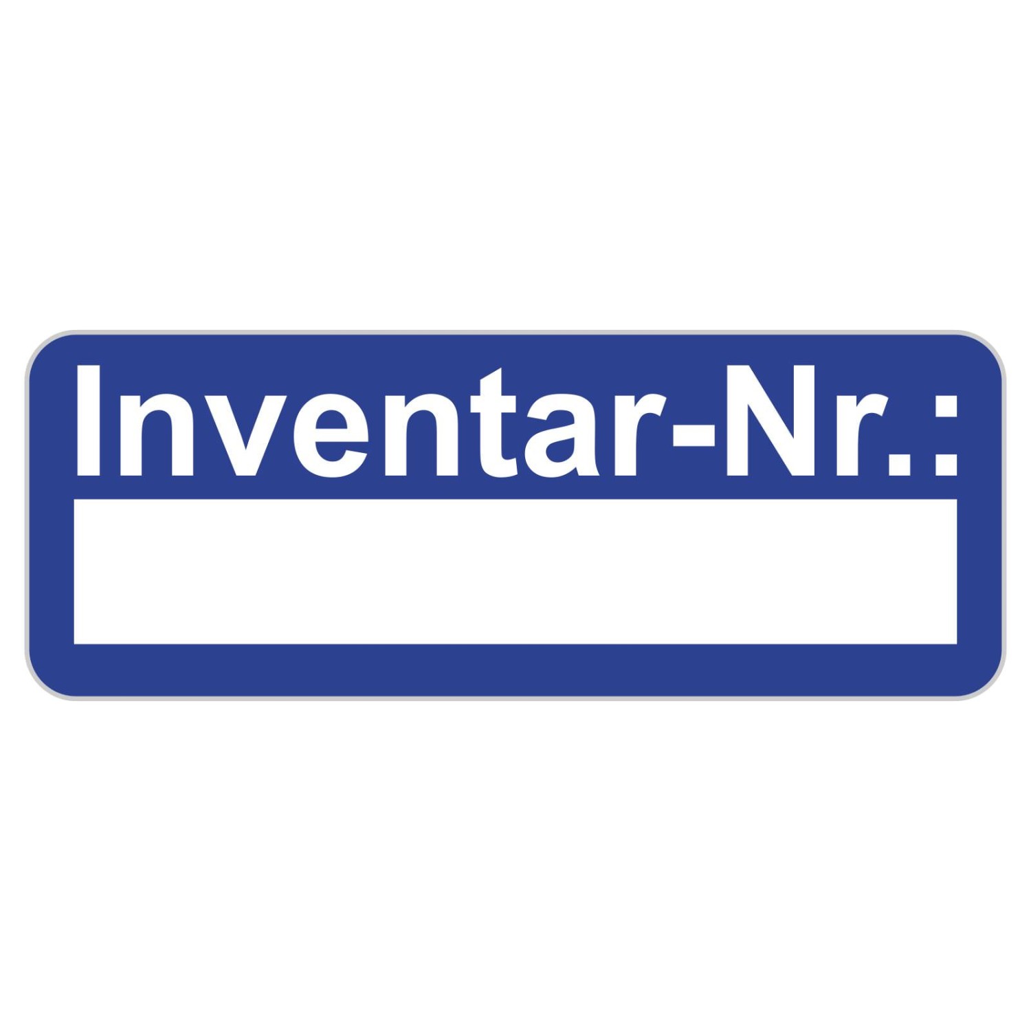 0. Foto Inventaretiketten Inventaraufkleber selbstklebend 48x20 mm personalisierbar (Farbe: blau zusätzliches Laminat: ja)