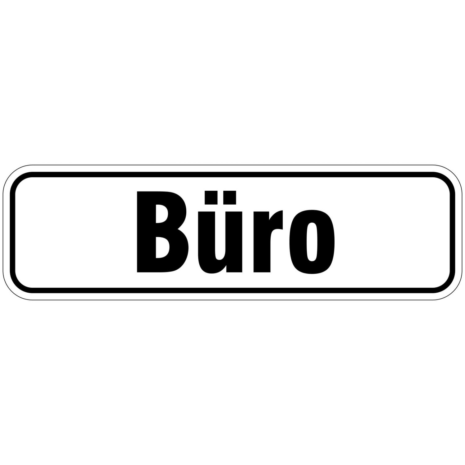 0. Foto Büro Türbeschriftung (Material: PVC Schild 2mm)