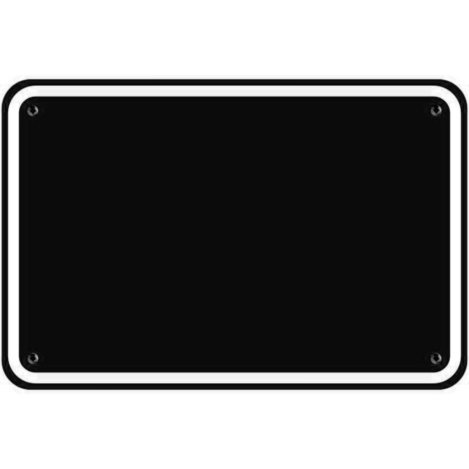 1. Foto Schild Schwarz weißer Rahmen mit Wunschtext selbst gestalten 30x20 cm